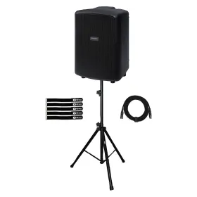 Samson 735345468542 Expedition Explor Battery Powered Portable Pa Speaker System W Stand