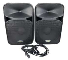 D412 Samson Auro 2-way Powered Pa Speaker 400 Watts 1x12 Inch - Two Speakers