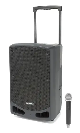 Saxp312w-k Samson Expedition Xp312w-k 12 Inch Portable Pa Rechargeable Speaker With Bluetooth Mic