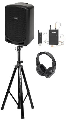 Swxpd2bde5 Samson Technologies 613816451654 Expedition Escape Speaker With Bluetooth Wireless Headset Mic For Speeches