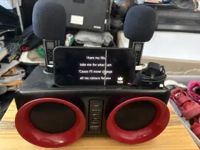 Sd-307 Sdrd Portable Pa Speaker System With 2 Wireless Microphone