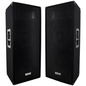 Seismic Audio Fl-122p Dual 12 Inch Pa Speaker Cabinet Pair Passive Titanium Horn