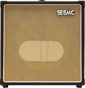 Luke-1x12tr Seismic Audio Blwh - 12 Inch Guitar Speaker Cabinet Empty 7 Ply Birch Black / Wheat