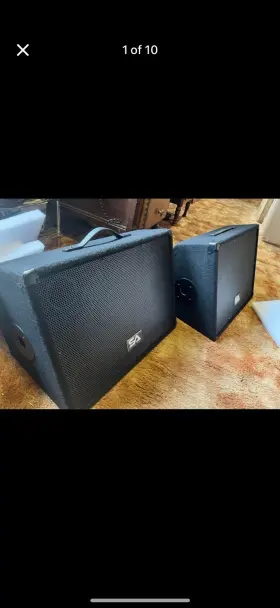 Sa-12m.3 Seismic Audio Pair 8 Ohm Two Way Loud Speaker Monitor 150 Watt Rms