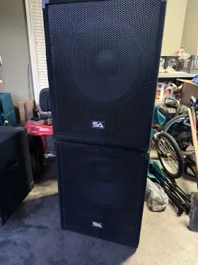 Sap-185 Seismic Audio 2 18 Non-powered Subwoofers