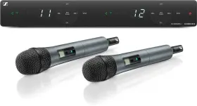 508263 Sennheiser Xsw 1-825 Dual-vocal Set With Two 825 Handheld Mics A 548 To 572 Mhz