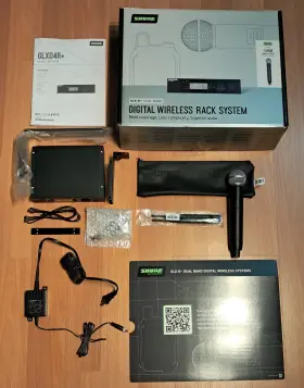 Glx-d24r Shure Glxd24r /sm58-z3 Dual-band Wireless Vocal Rack System With Sm58 Mic