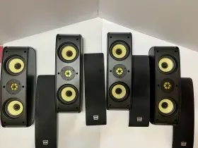 Eg-5000s Sls Audio Eg 5000s Studio Surround Monitors 100w 4 Ohms With Mounts Lot Of