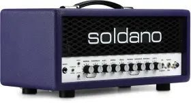 Slo-30-pur Soldano Slo-30 Super Lead Overdrive 30-watt Tube Head - Purple Tolex With Metal