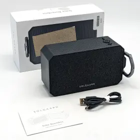 Bb-100308003880 Solgaard Solar Boombox Bluetooth Speaker Black 10 000mah Battery
