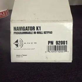 Sonance 041093920011 Navigator K-1 Programmable In Wall Keypad New The Box