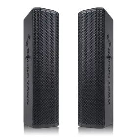 Sound Town 810062034338 Pair Of Passive Wall-mount Column Mini Line Array Speakers With 4 X 5 Inch Woofer