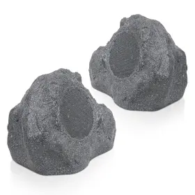 Ip56 Sound Town 810141704107 2-pack 6.5 Inch Outdoor Rock Speakers Gray Rock-62g-pair