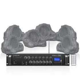 Stca600x6rk82g Sound Town 6-zone 70v/100v Amp 6 X Rock Speakers Gray