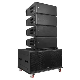 Zs-a210x4-218s Sound Town Line Array Set 4xdual 10 Inch Powered Speaker 18 Sub Zs-a210x4-18s