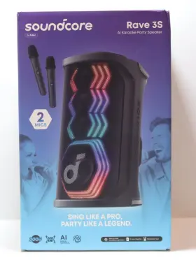 A31a3012 Soundcore Anker Rave 3s Ai Karaoke Party Speaker - Black