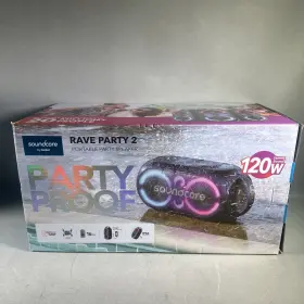 A3399 Soundcore Rave Party 2 Portable Bluetooth Speaker Black New Nib By Anker
