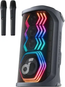 Aka31a3 Soundcore Rave 3s Ai Karaoke Party Speaker 2 Wireless Microphones 200w For Home
