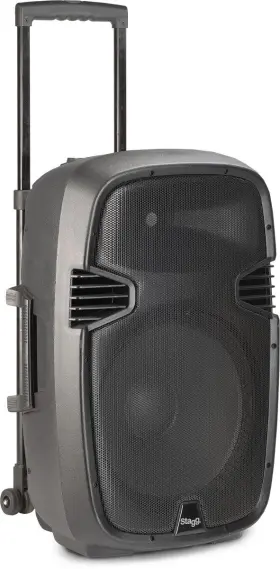 Re-volt12 Stagg 882030234965 12 Inch 2-way 160 Watts Active Trolley Pa Speaker With Bluetooth - Us