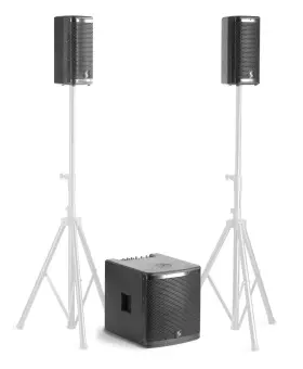 Sws2800d21b-1 Stagg Pa System 700w Subwoofer And Two 350w Satellite Speakers -