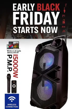 Sf2200 Sunflash Dual 10 Inch Bluetooth Speaker With Wireless Microphone Rechargeable And More