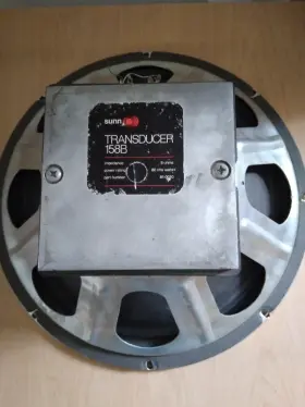 158b Sunn Vintage 1960s Transducer 15 Inch Diameter Bass Speaker-excellent Condition