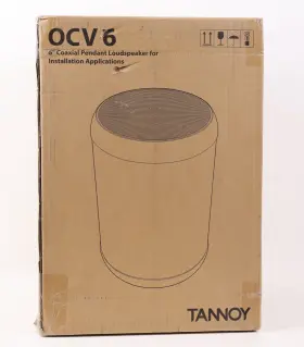 P724 Tannoy 748252173447 1x New Ocv6 Black Pendant 6ftft Coaxial Ceiling Speaker Ocv 6