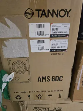 80017971 Tannoy Ams 6dc Loudspeaker Pair Wired White 13.6 Kg Model