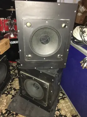 Cms1201dc Tannoy 12 Inch Dual Concentric Speakers -w- Back Cans