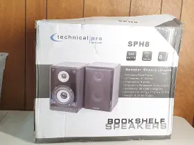 Sph8 Technical Hifi Pro Bookshelf Speakers 150 Watts 3 Inch Tweeter 8 Woofer