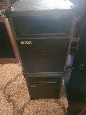 Sl-12 Toa Electronics Pair Vintage Passive 12 Inch Speakers Japan