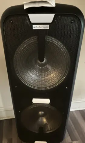 Al-1502 Toptech Audio Portable Wired Pa Speaker System Black Xlr Aux 3.5mm