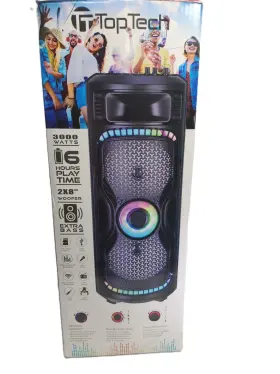 Braze-8 Toptech Top Tech Multi Media Speaker Karaoke System Multi-color Lights