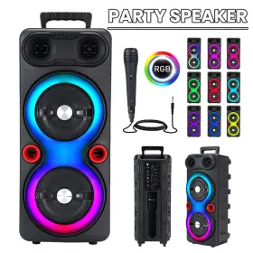 Bj101857dlei618002 Toyandona Professional Karaoke Machine Bluetooth Speaker Lyrics Display Screen With Mic Dj