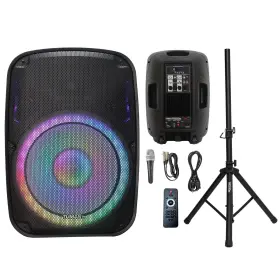 Tuman Pro 716035656944 Portable 15-inch Pa Speaker System Dj Amplified Loud With Stand Bluetoot