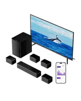 B0f9kv9g49 Ultimea 7.1ch Sound Bar With Wireless Subwoofer Virtual Surround System