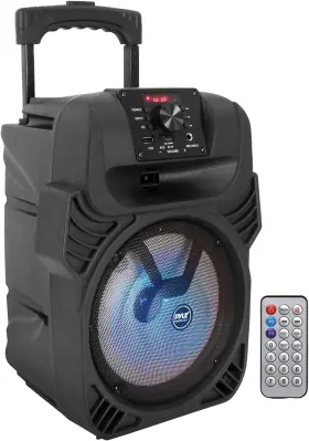 500w Usa 313053023088 8 Inch Portable Bluetooth Pa Speaker - Rechargeable Indoor/outdoor Karaoke Mach