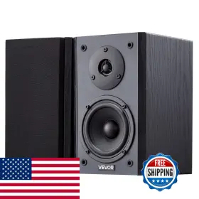 B0ffyjvfsf Vevor Powered Bookshelf Speakers 20w X 2 Active Studio Monitor Speaker 4 Inch