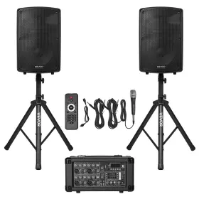Jmc210bt Vevor 2 X 10in Speakers Pa System 800w Mixer Wireless Bluetooth Mic For Dj Party