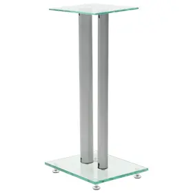 50674 Vidaxl Speaker Stands Holder For Surround Sound Home Theaters Tempered Glass