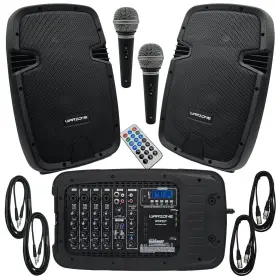 Wdp25t Warzone 1500w Active Pa Speaker System With Mixer And Bluetooth