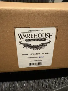 G12c Wgs Inch G12c/s Guitar Speaker - 12-inch 75 Watts 8ohm