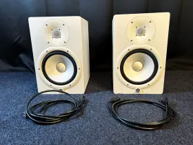 Hs8w Yamaha 086792991801 120w 2-way Bi-amp Powered Nearfield Studio Monitor - White