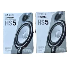 Yamaha 089025122492 Hs5 Powered Studio Monitor Pair - Black- Brand New