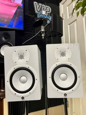 Yamaha 721535354122 Hs8 8 Inch Active Powered Studio Monitor White Pair