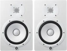Yamaha 798304306361 Hs8 8-inch Powered Studio Monitor White 2-pack Bundle 2 Items