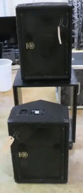 Br12m Yamaha Lot Of Two - 600w 12 Inch Passive Floor Monitor Speakers Tested