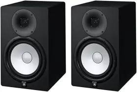 Yamaha Pac 445014898824 Hs8 8 Inch Powered Studio Monitors Pair Black Pro Audio Speakers New