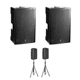 Ps15p Yorkville Pair Of 2x 15 Inch Powered Speakers Speaker Stands