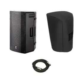 Yxl12p Yorkville Bundle Of 12 Inch 1000w Powered Speaker With Bluetooth Cover And Xlr C